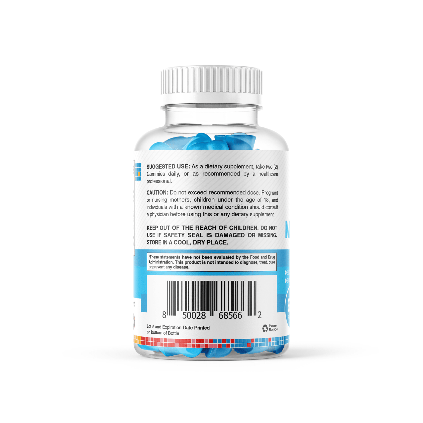 Creatine Monohydrate Gummies 5000mg, Muscle Growth, Strength & Endurance Support Blueberry Flavor, 60 Count