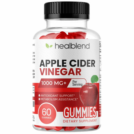 Apple Cider Vinegar Gummy Vitamins 1000MG Per Serving - Healblend