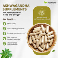 Ashwagandha & Black Pepper Capsules - Healblend