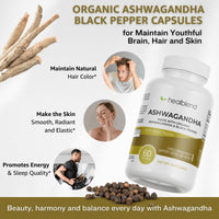 Ashwagandha & Black Pepper Capsules - Healblend