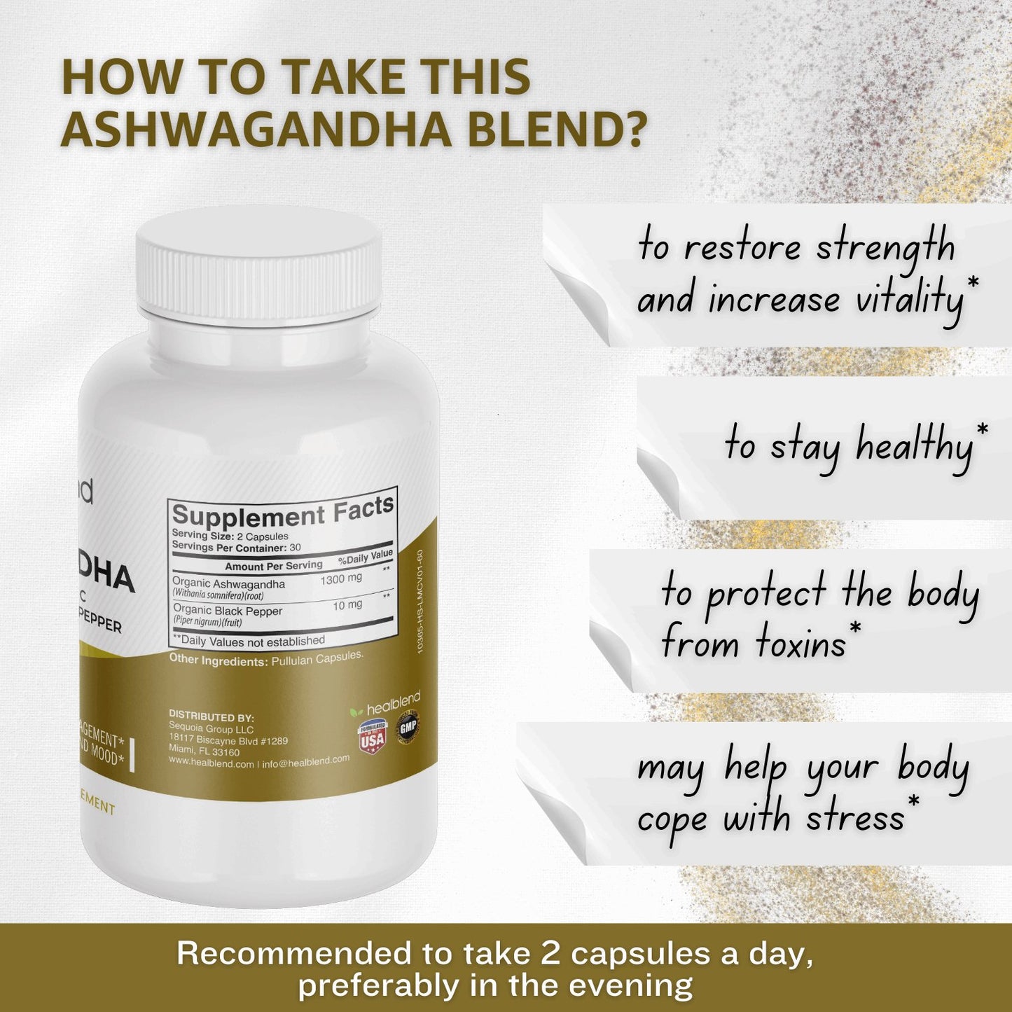 Ashwagandha & Black Pepper Capsules - Healblend