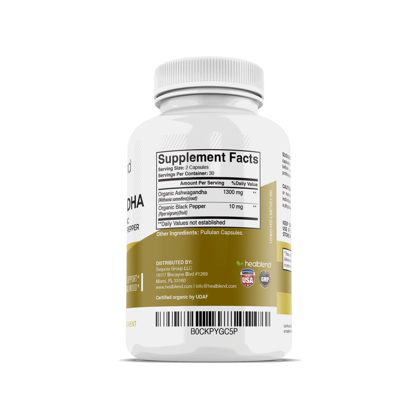 Ashwagandha & Black Pepper Capsules - Healblend