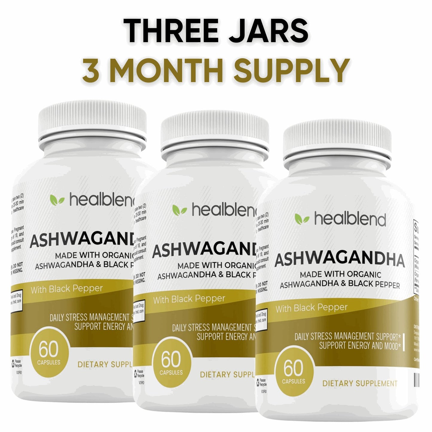 Ashwagandha & Black Pepper Capsules - Healblend