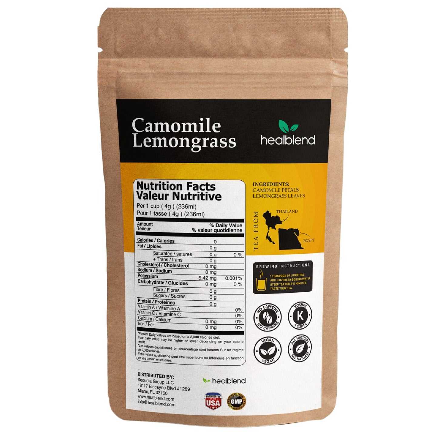 Camomile & Lemongrass Herbal Tea - Healblend