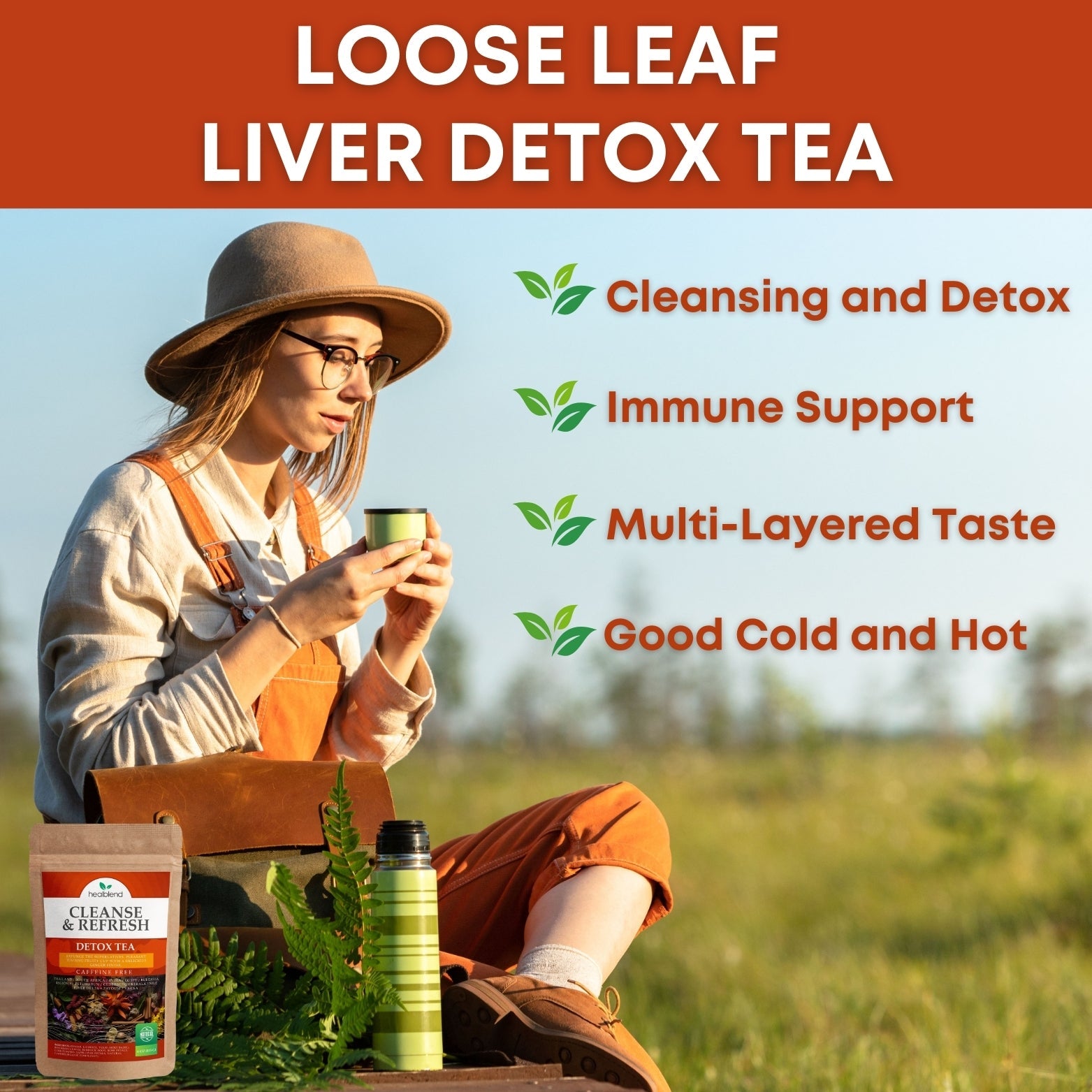 Cleanse & Refresh Functional Tea - Healblend - #tag4#