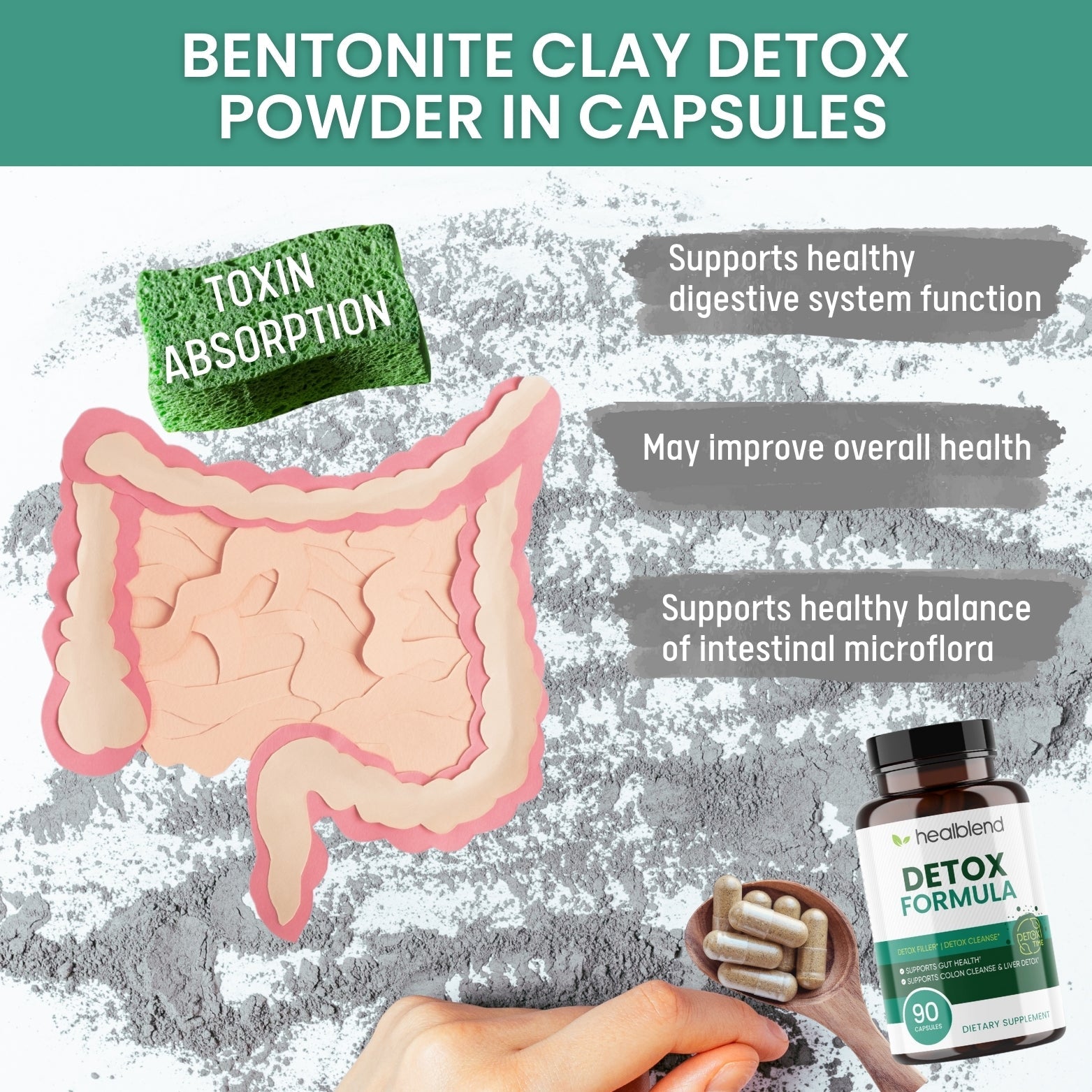 Complete Detox Cleanse Capsules: Liver & Colon Health - Healblend - #tag4#