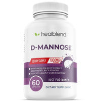 D - Mannose 1000mg Capsules with Cranberry Juice Powder - Healblend