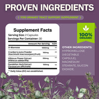 D - Mannose 1000mg Capsules with Cranberry Juice Powder - Healblend