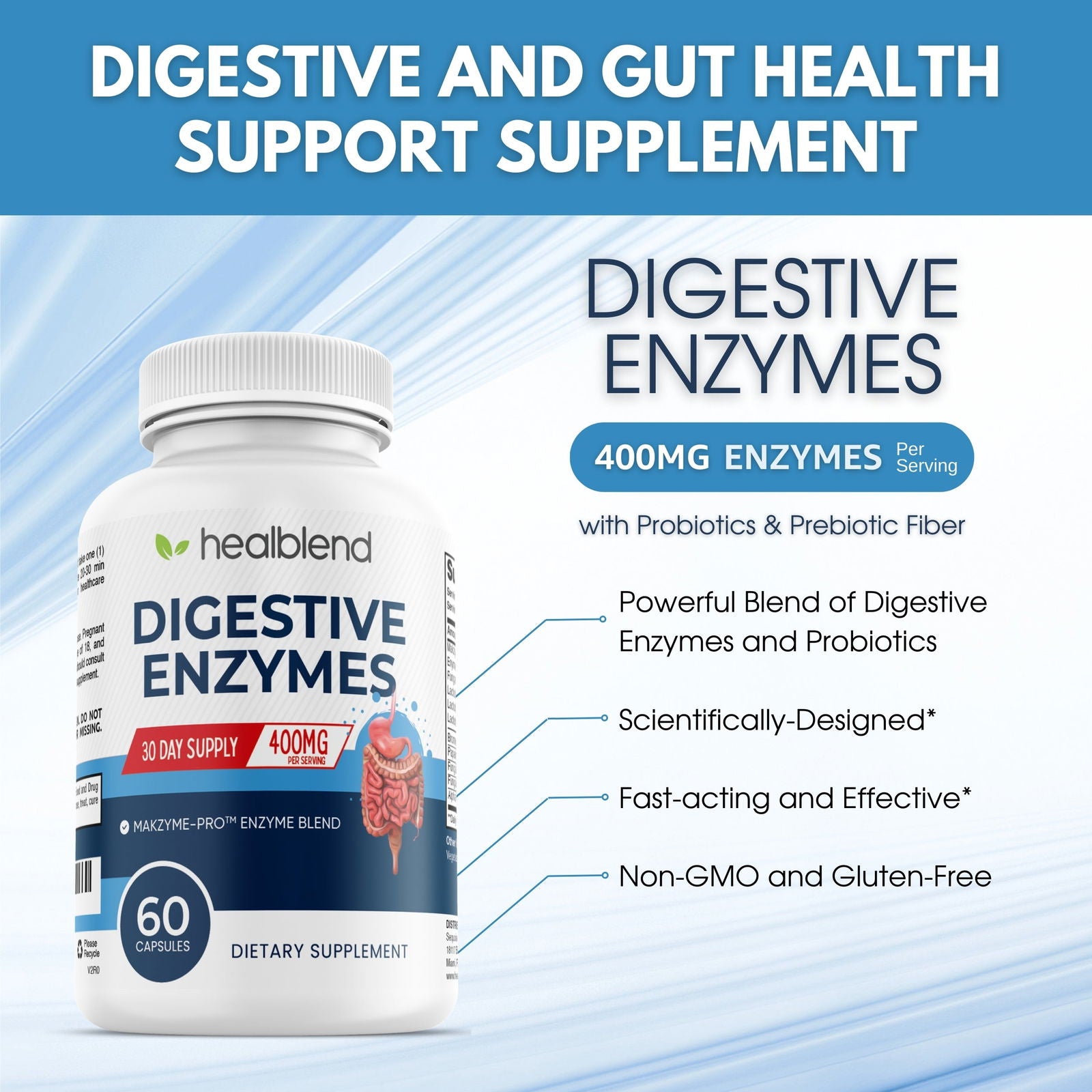 Digestive Health Enzyme Blend - Healblend