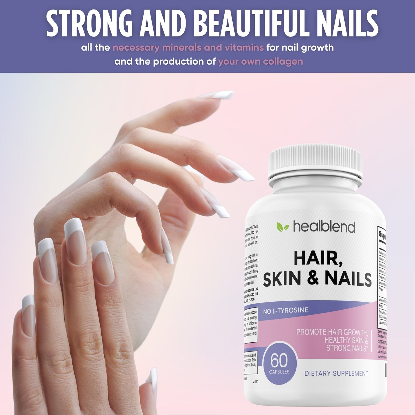 Hair Skin and Nails Vitamins - Healblend