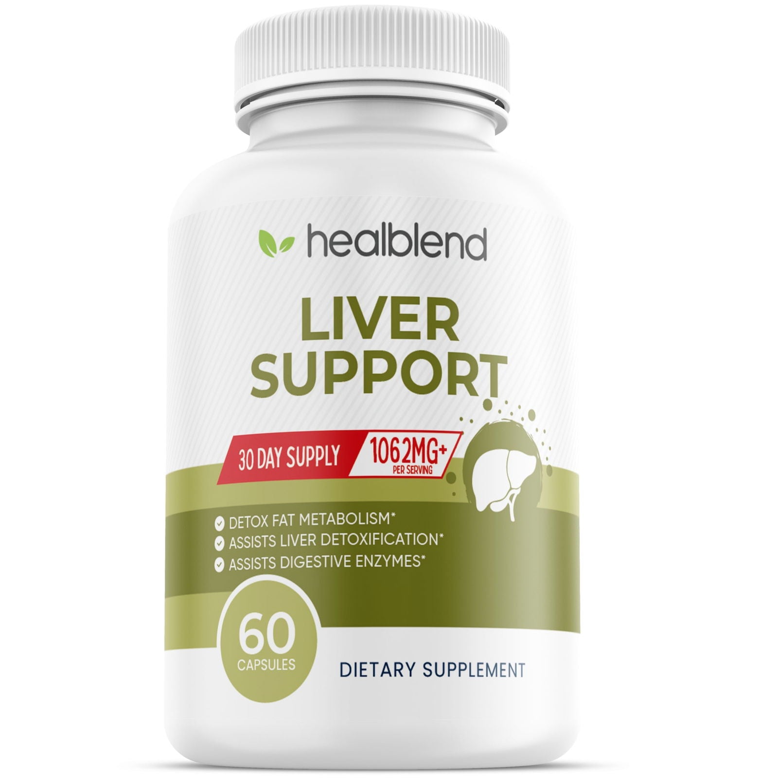 Liver Support with Milk Thistle Extract - Healblend - #tag4#