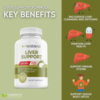 Liver Support with Milk Thistle Extract - Healblend - #tag4#