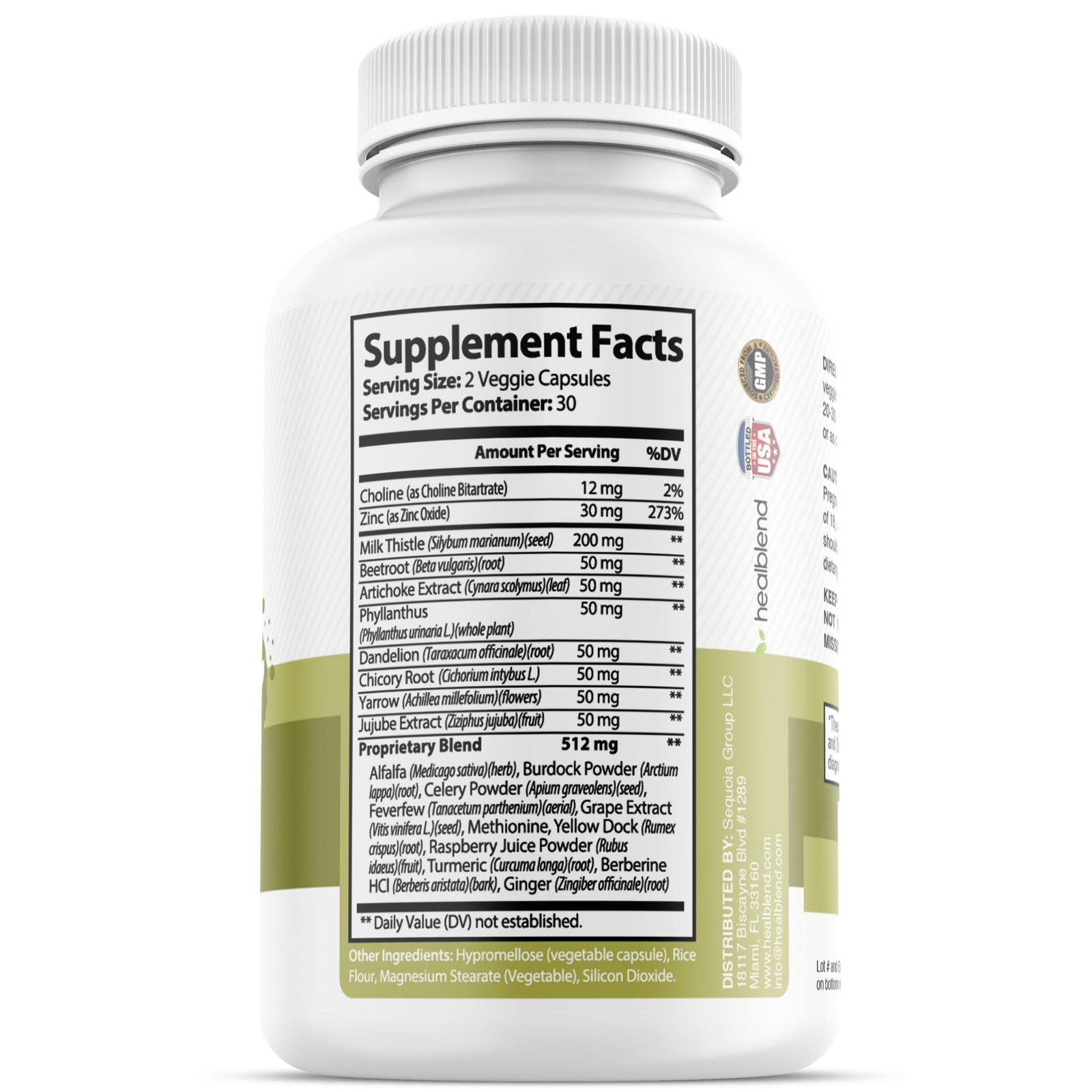 Liver Support with Milk Thistle Extract - Healblend - #tag4#