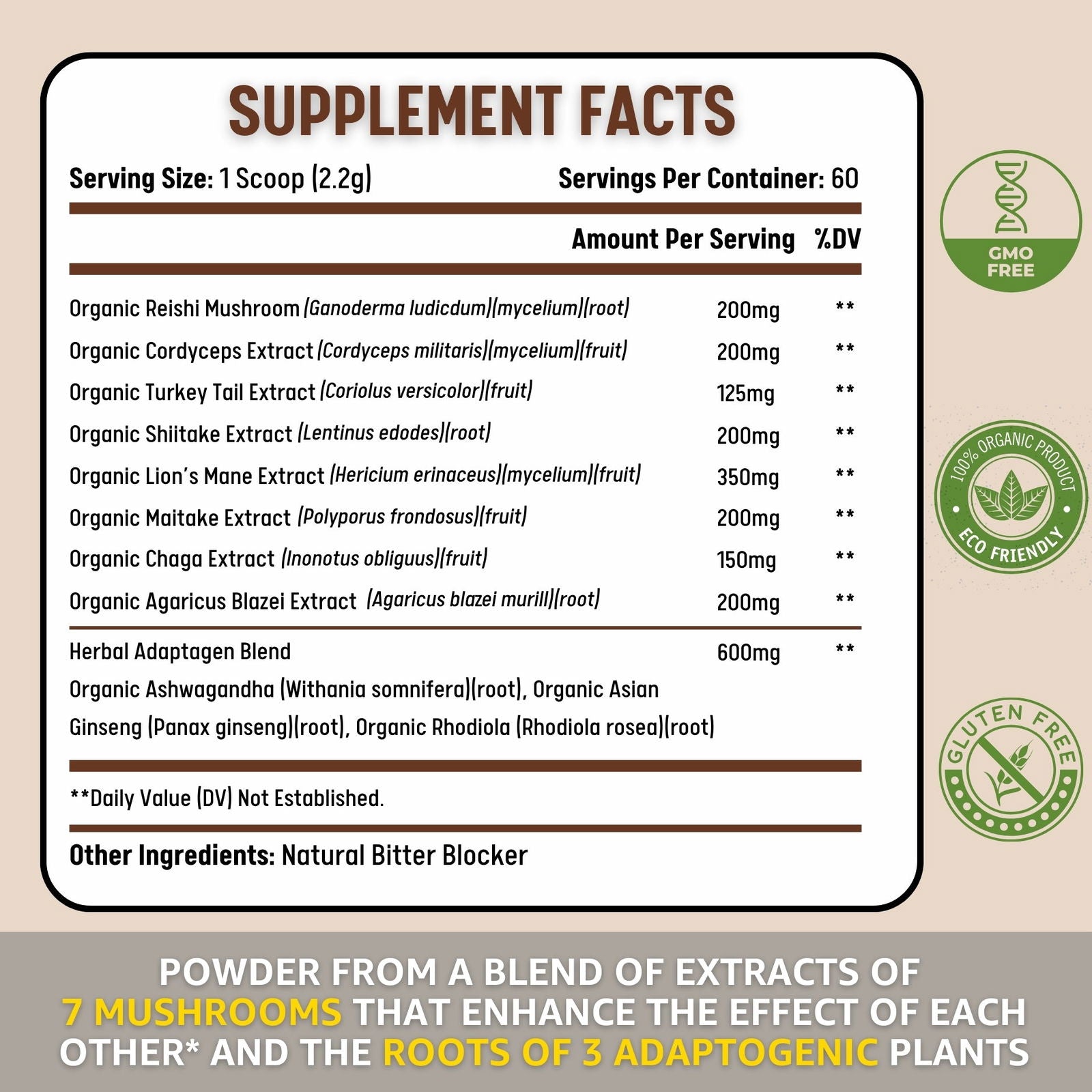 Mushroom Plus+ Powder - Healblend