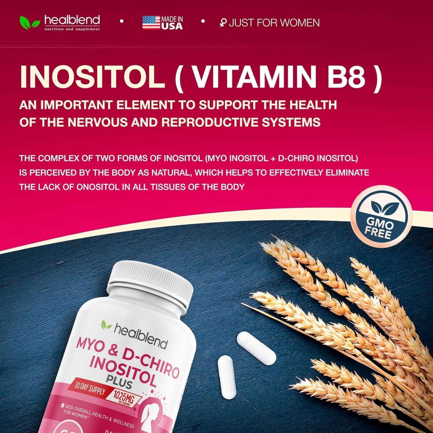 Myo & D - Chiro Inositol Plus - Healblend