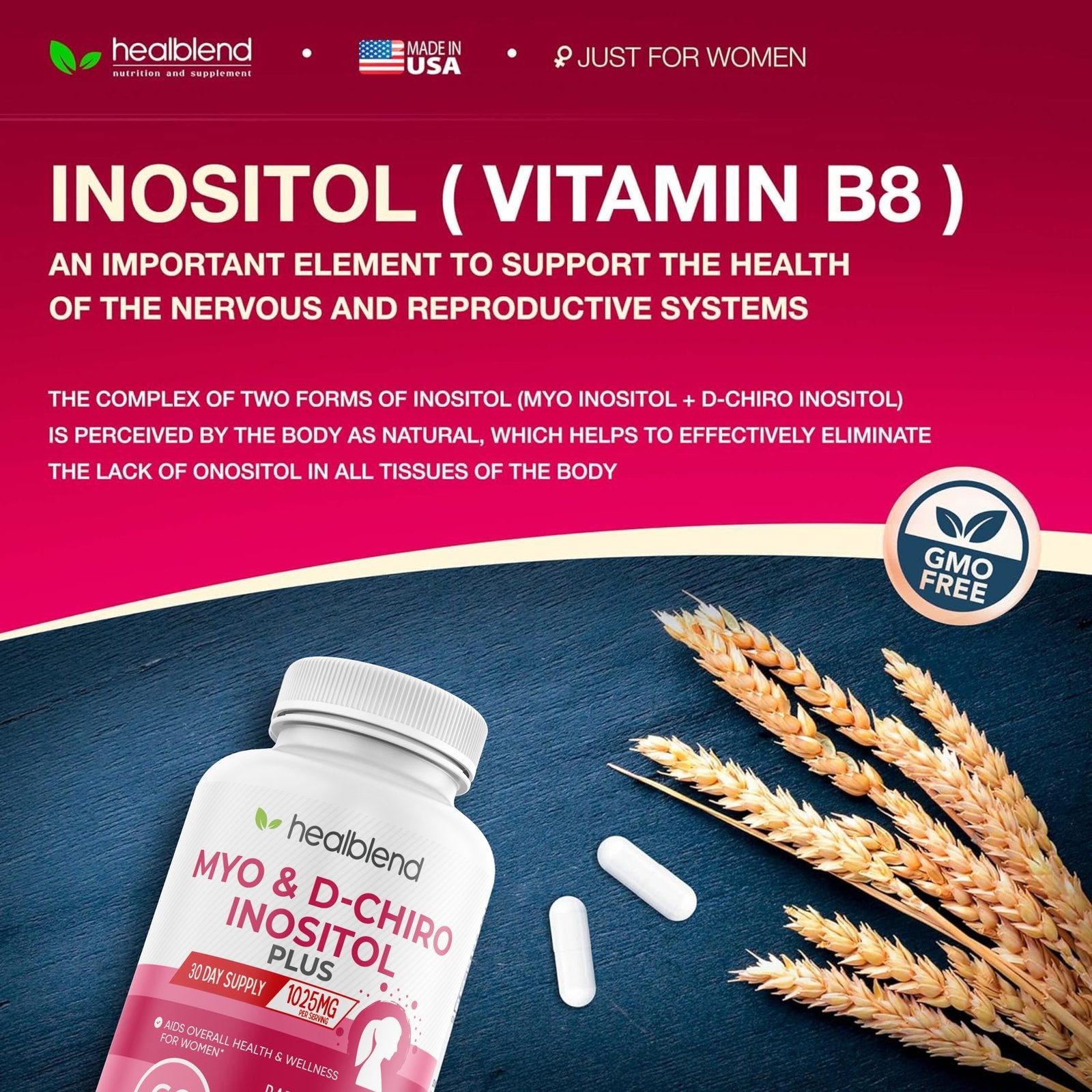 Myo & D - Chiro Inositol Plus - Healblend