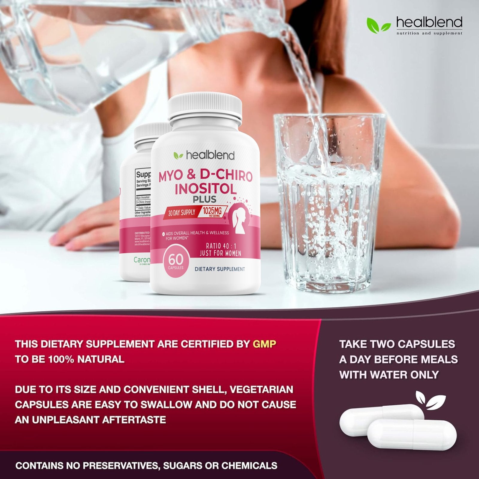Myo & D - Chiro Inositol Plus - Healblend