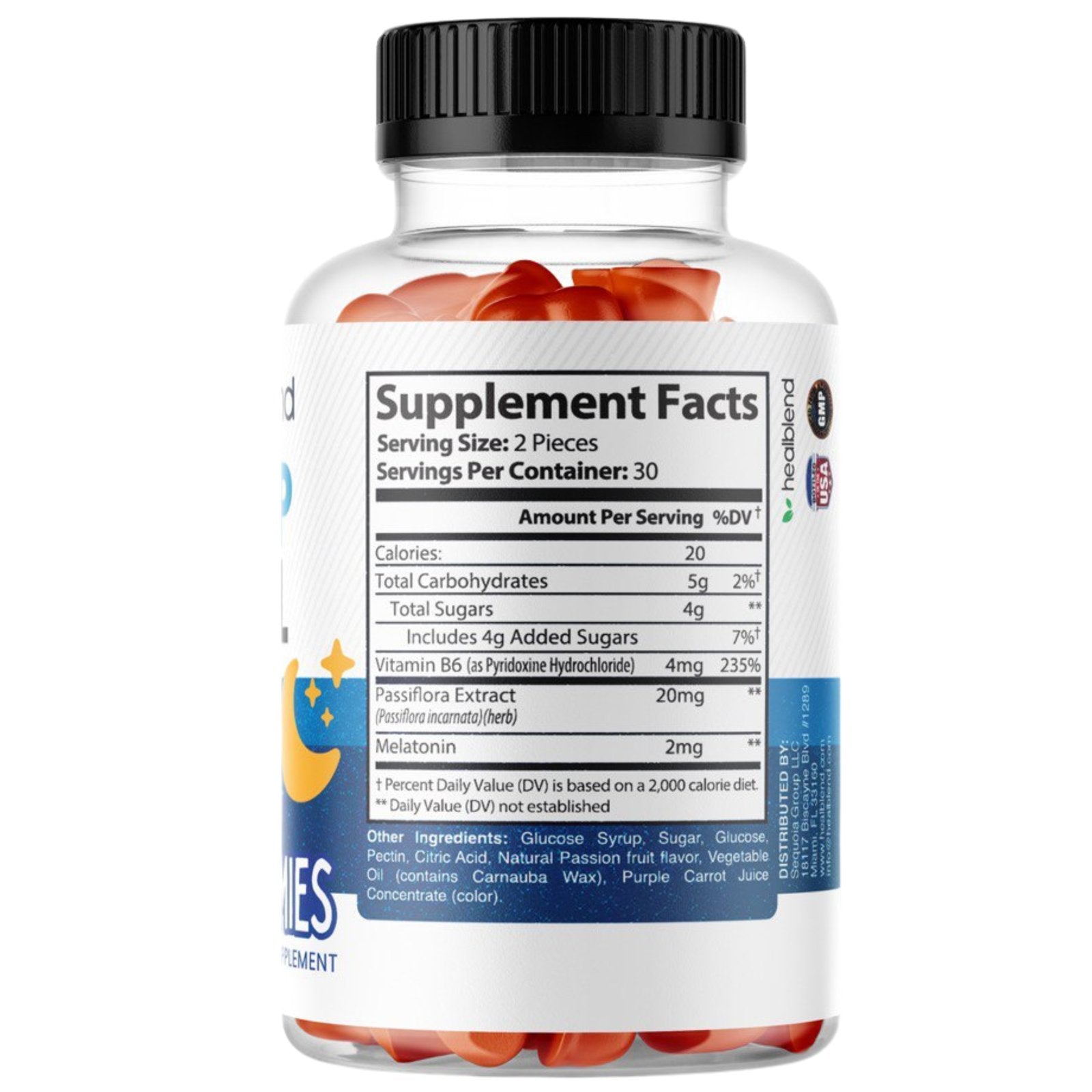 Sleep Well Gummies with Melatonin 2mg - Healblend