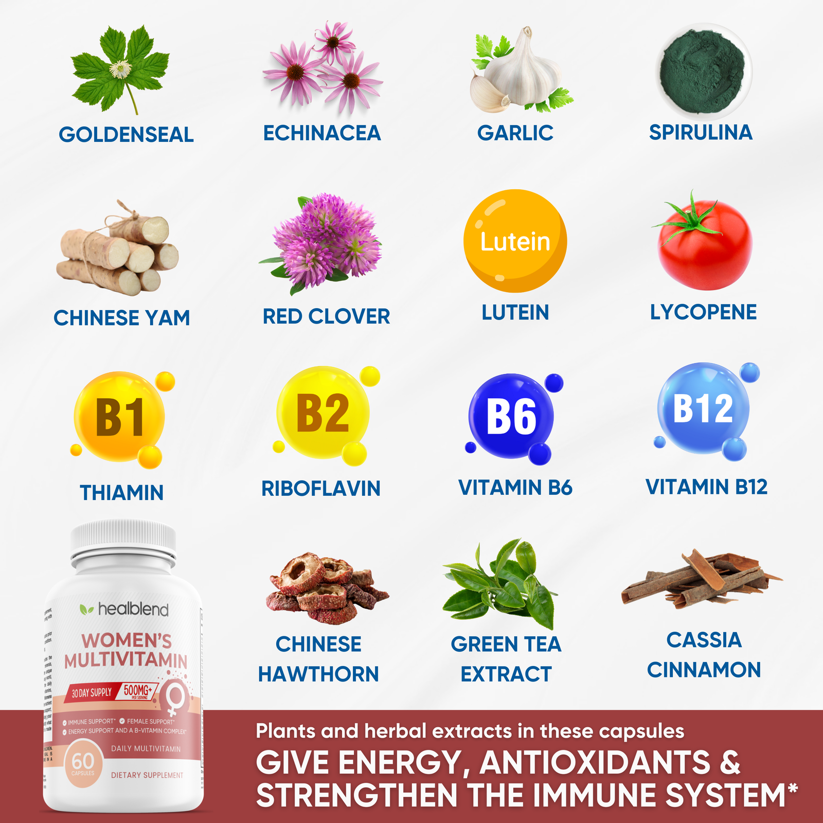 Women's Multivitamin Supplement - Healblend - #tag4#