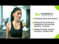 Organic Vegan Protein Powder Chocolate Flavor - 20g Plant Based Pea Protein Isolate