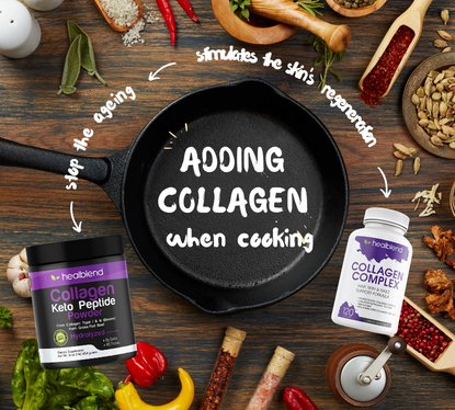 Collagen Peptides - adding collagen when cooking - Healblend