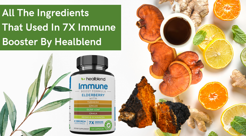 All The Ingredients That Used In 7X Immune Booster By Healblend
