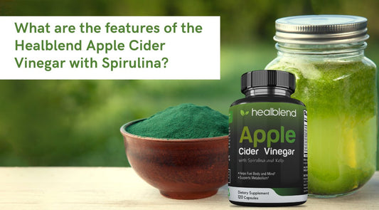 What are the features of the Healblend Apple Cider Vinegar with Spirulina? - Healblend