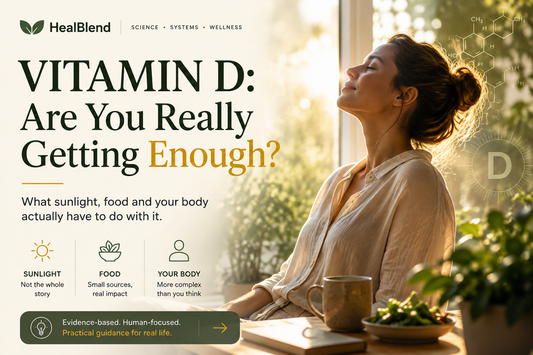 Vitamin D: Are You Really Getting Enough? — HealBlend guide to sunlight, food, and your body