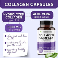 Collagen Complex - 3000 mg. Type I & III - Healblend