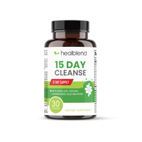 Healblend 15 Day Cleanse Detox Supplement, Natural Colon Cleanser with Senna, Cascara Sagrada, Aloe Vera & Probiotics for Bloating Relief, 30 Capsules