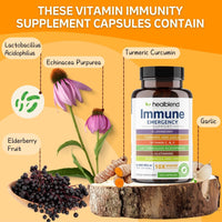 Immune Support Capsules Elderberry - Healblend