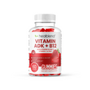 Vitamin ADK + B12 Gummies - High Potency Vitamin D3, A & B12 - Immune, Bone & Energy Support Supplement - Strawberry Flavor