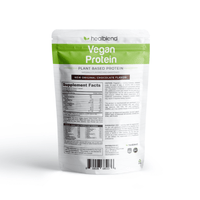 Organic Vegan Protein Powder Chocolate Flavor - 20g Plant Based Pea Protein Isolate for Muscle Support and Recovery - 16 Oz