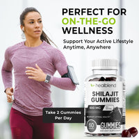 Organic Himalayan Shilajit Gummies 600mg - Optimal Health, Energy & Immunity Support for Men & Women, Natural Fruit Flavor - 60 Gummy