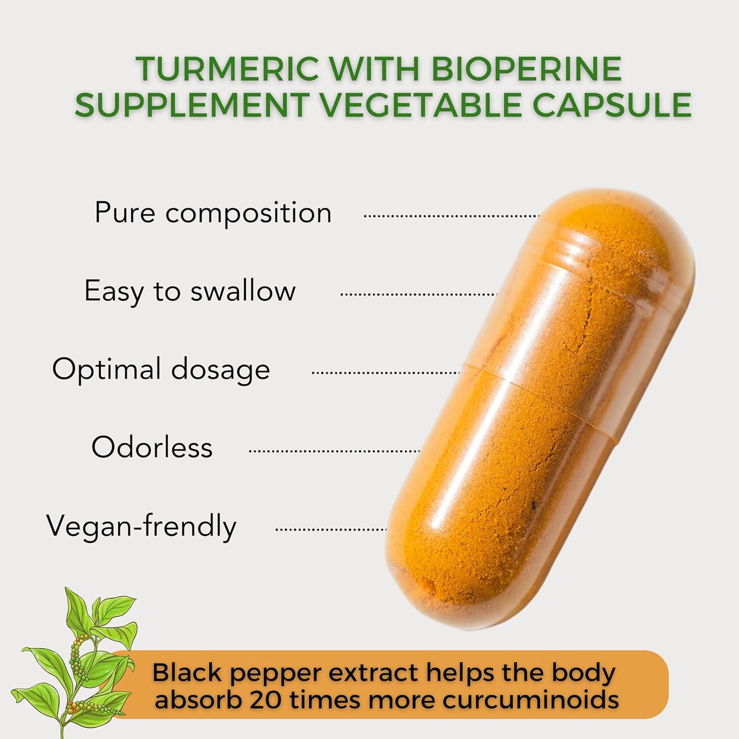 Organic Turmeric Curcumin with BioPerine