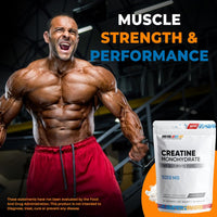 Creatine Monohydrate Powder 5000mg - Unflavored Micronized Creatine for Muscle Gain, Improve Performance & Pre-Workout Recovery - 60 Servings