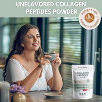 Collagen Peptides Powder - Multi Collagen Peptides Powder Supplement Support Healthy Joints & Bones, Hair, Skin, Nails - 16 OZ