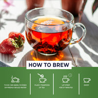 On The Waterfront Herbal Tea - Supports Hydration & Wellness, Raspberry Leaf, Spearmint and Peppermint Loose Leaf Tea, Caffeine Free - 4 Oz