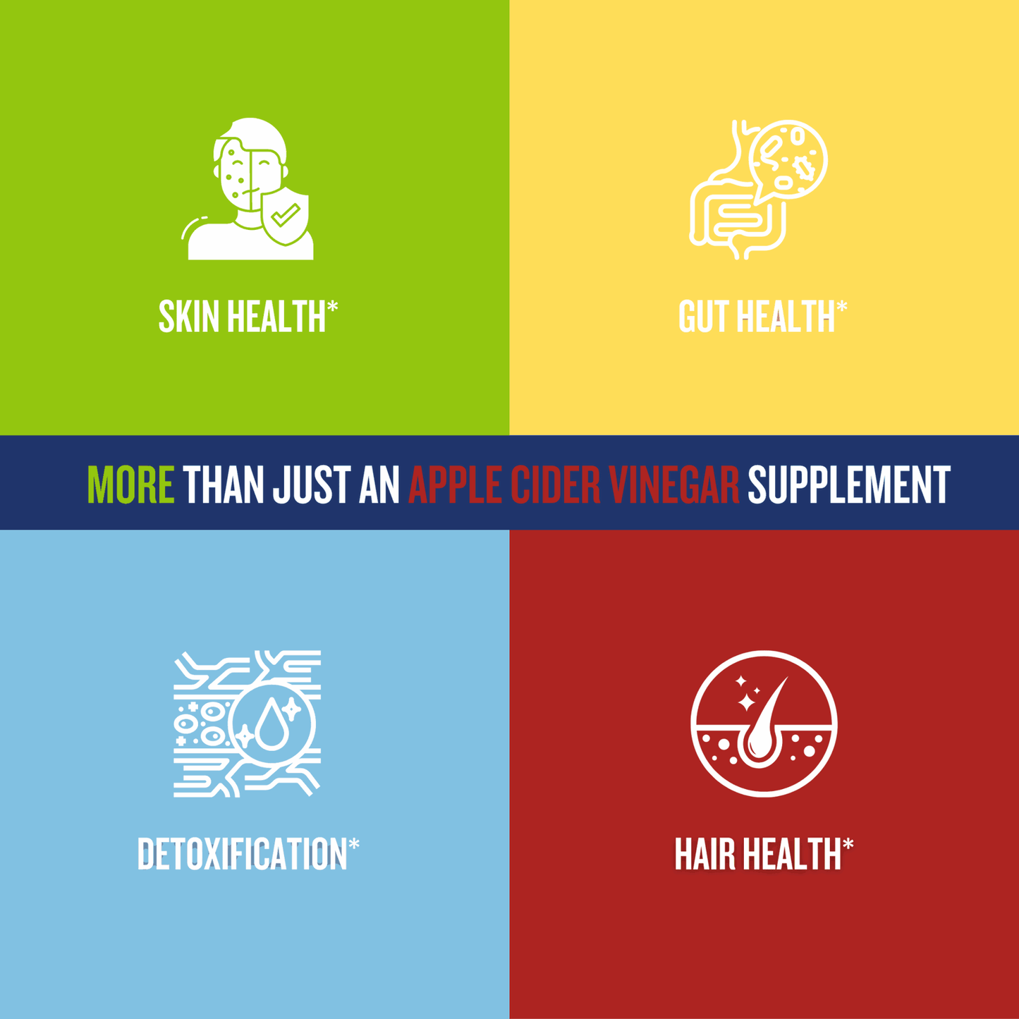 Apple Cider Vinegar Gummy Vitamins 1000MG Per Serving - Healblend