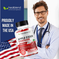 Apple Cider Vinegar Gummy Vitamins 1000MG Per Serving - Healblend