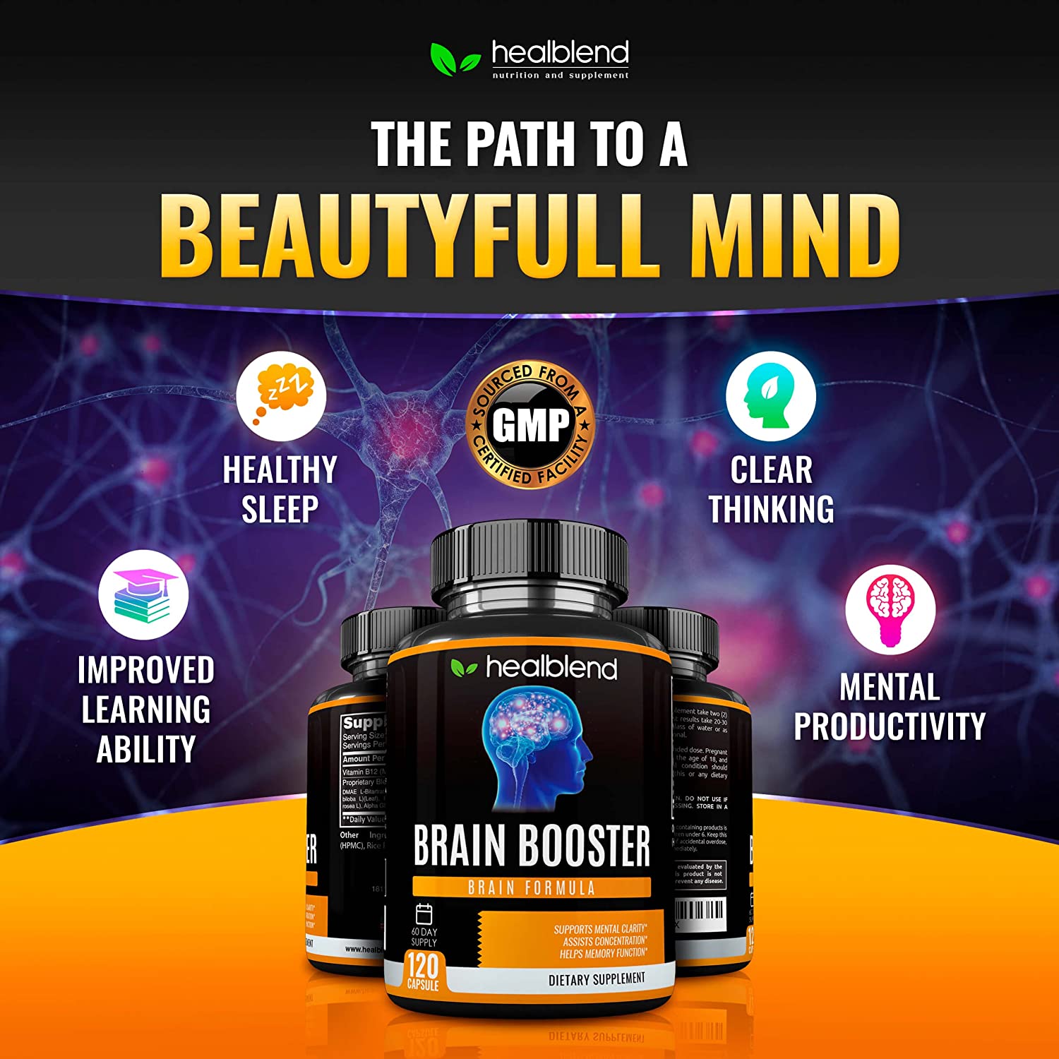 Brain Booster & Keto Raspberry - Healblend - #tag4#