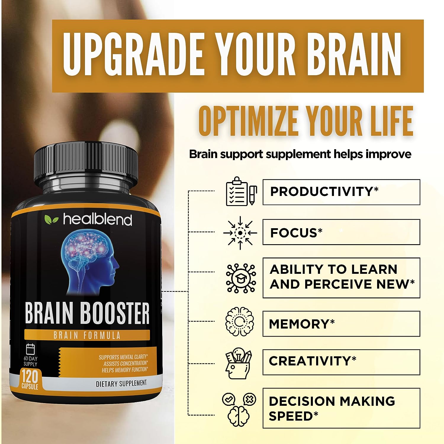 Brain Booster Supplement - Healblend