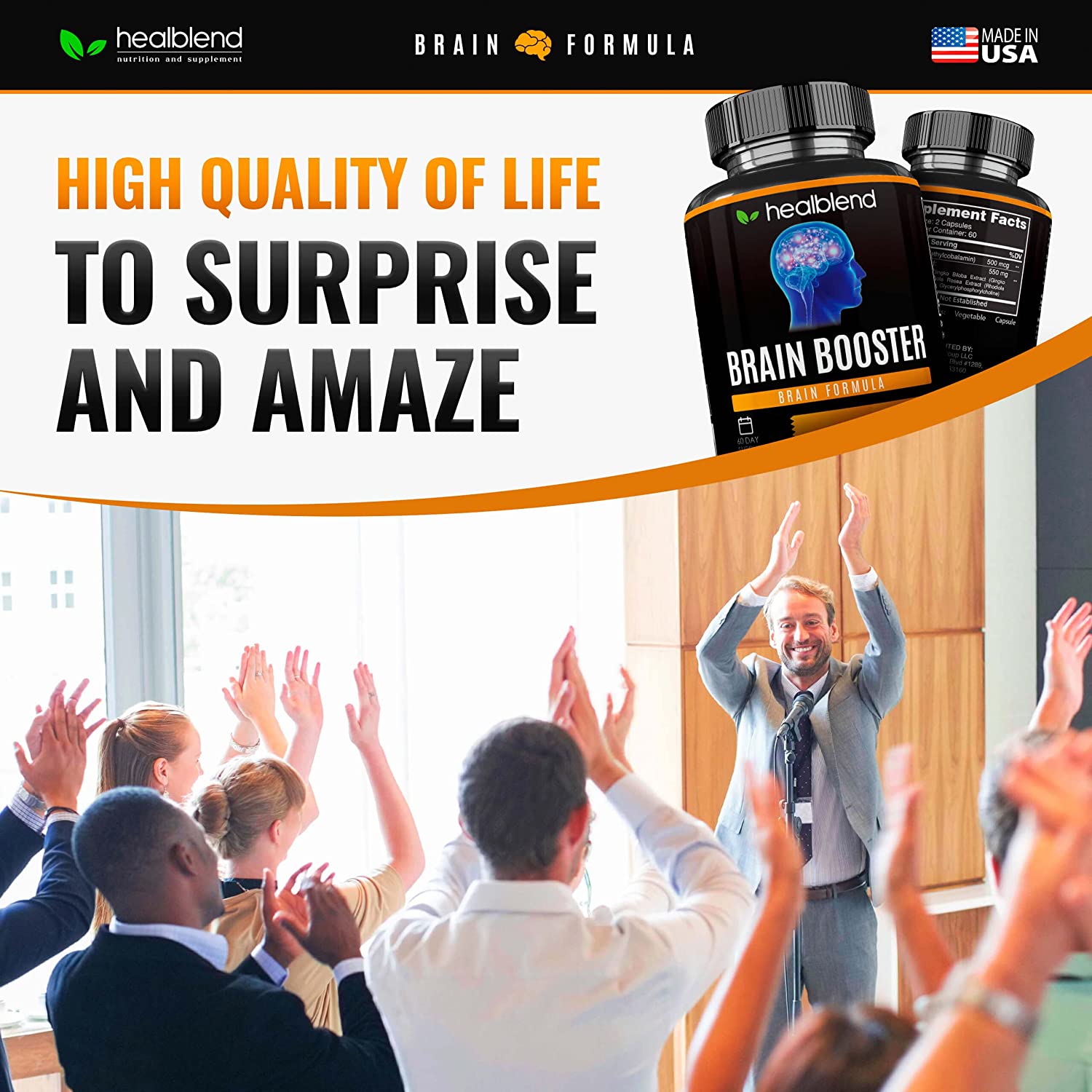 Brain Booster Supplement - Healblend