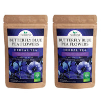 Butterfly Blue Pea Flowers Herbal Tea - Natural Rich Source of Antioxidants, Loose Leaf Freshly Picked from Thailand, Caffeine Free - 4 Oz