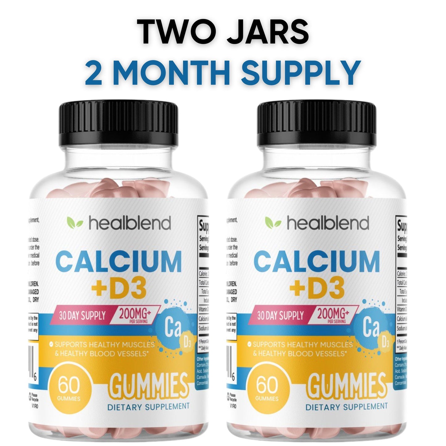 Calcium Gummies with Vitamin D3 - Healblend