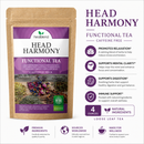Head Harmony Functional Tea, Calming Tension Relief & Sleep Support, Caffeine Free, 4oz