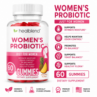Women’s Probiotic – Supports Intimate Health, Odor Control, pH & Yeast Balance, Digestive & Immune Support – Pineapple Flavor - 60 Gummies