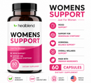 Women’s Support Supplement for Hot Flashes, Night Sweats, Symptoms of Perimenopause and Menopause, Promote Healthy Mood - 60 Capsules