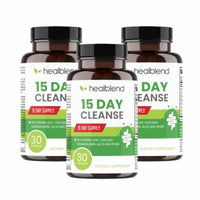 15 Day Cleanse & Detox Supplement - Natural Colon Cleanser with Senna, Cascara Sagrada, Aloe Vera & Probiotics for Bloating Relief - 30 Capsules