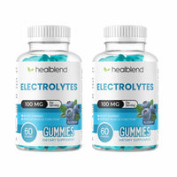 Electrolyte Gummies 100mg, Blueberry Flavor, Hydration Support for Stamina, Muscle Function & Recovery, 60 Count